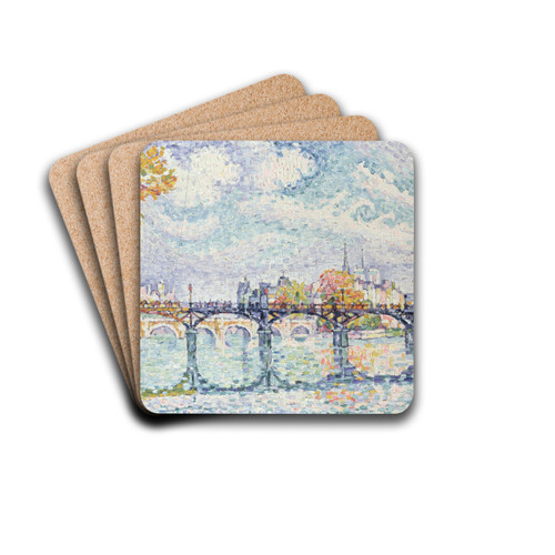 Le pont des Arts by Paul Signac Drink Coasters - set of 4 Le pont des Arts by Paul Signac Drink Coasters - set of 4