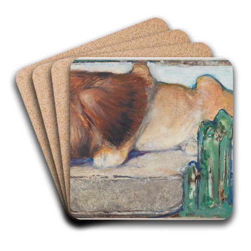 Liggende Leeuw by Bernard Willem Wierink Art Drink Coaster set Liggende Leeuw by Bernard Willem Wierink Art Drink Coaster set