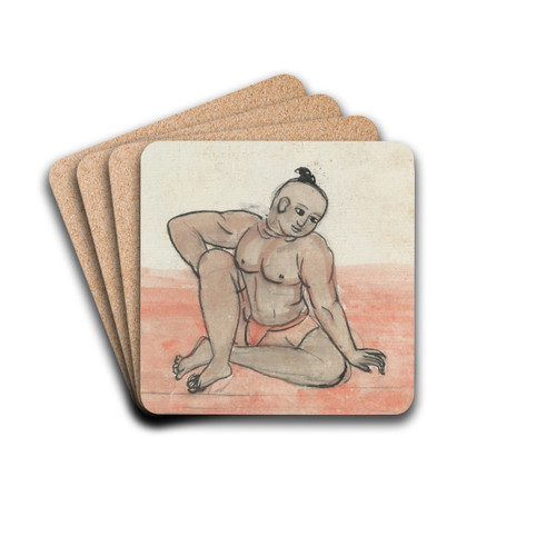 A Pair of Jeyties. by Gangaram Chintaman Tambat Drink Coasters - set of 4 A Pair of Jeyties. by Gangaram Chintaman Tambat Drink Coasters - set of 4