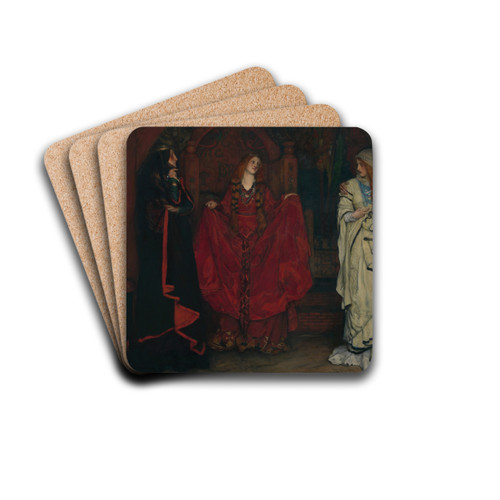 King Lear,' Act I, Scene I by Edwin Austin Abbey Drink Coasters - set of 4 King Lear,' Act I, Scene I by Edwin Austin Abbey Drink Coasters - set of 4