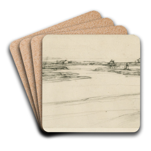 The Esk by David Young Cameron Art Drink Coaster set