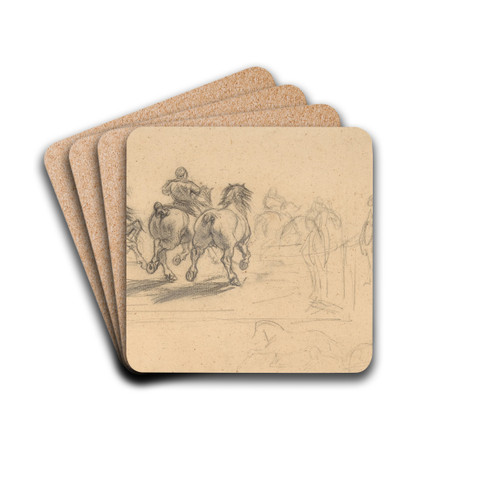Study for 'The Horse Fair' by Rosa Bonheur Drink Coasters - set of 4