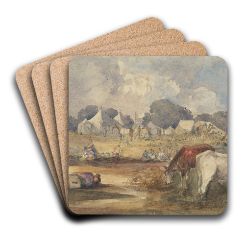 An Eastern Encampment by William James Mller Art Drink Coaster set