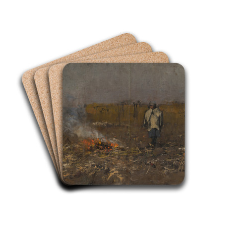 Autumn Fire by Ladislav Mednynszky Drink Coasters - set of 4