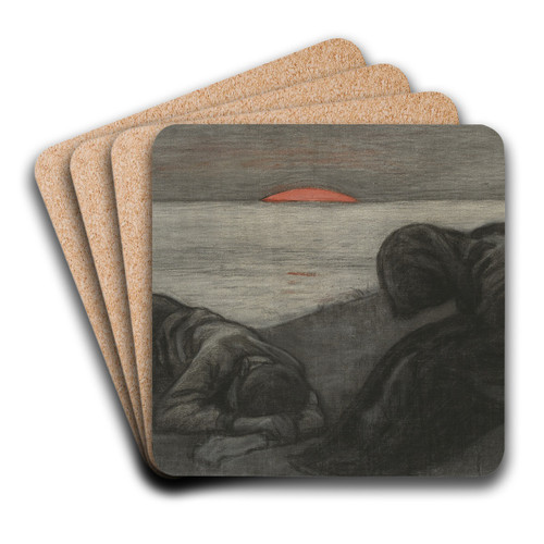 The Dying Day by Richard Bergh Art Drink Coaster set