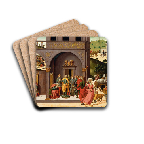 The Story of Joseph by Biagio dAntonio Drink Coasters - set of 4