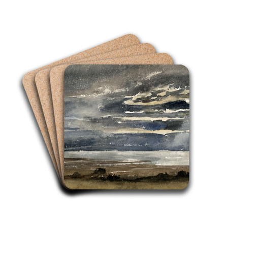 Soleil couchant by Paul Huet Drink Coasters - set of 4 Soleil couchant by Paul Huet Drink Coasters - set of 4