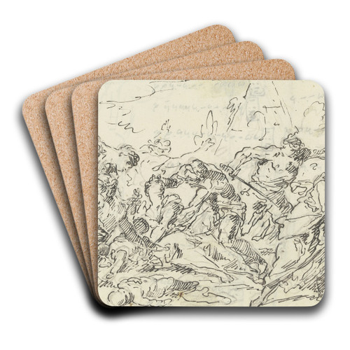 Bethlehemitischer Kindermord by Gaspare Diziani Art Drink Coaster set