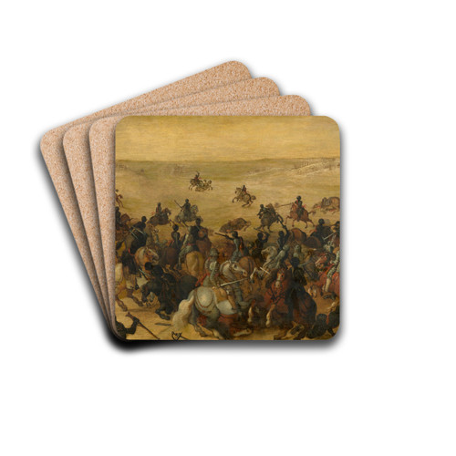 Battle of Lekkerbeetjen by Sebastian Vrancx Drink Coasters - set of 4