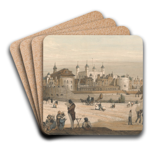 The Tower and the Mill by Thomas Shotter Boys Art Drink Coaster set