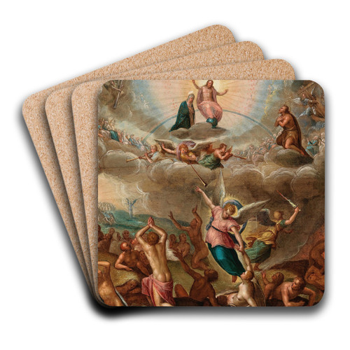 The Last Judgment by German School Art Drink Coaster set