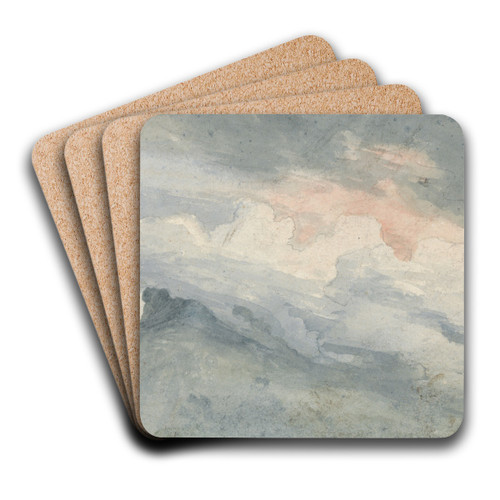 Study of a Hill Top and Sky by James Ward Art Drink Coaster set