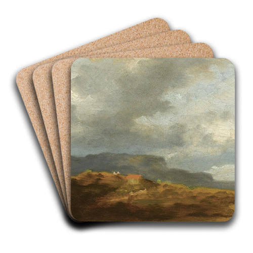 KSTENLANDSCHAFT (COASTAL VIEW) by Carl Spitzweg Art Drink Coaster set