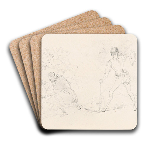 Figures by Nicaise De Keyser Art Drink Coaster set