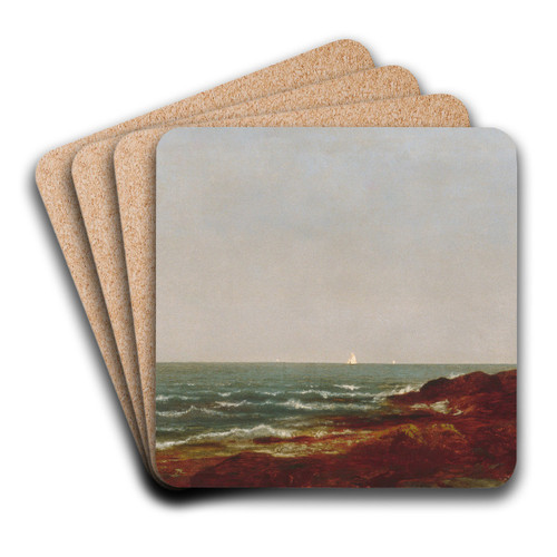 The Sea by John Frederick Kensett Art Drink Coaster set
