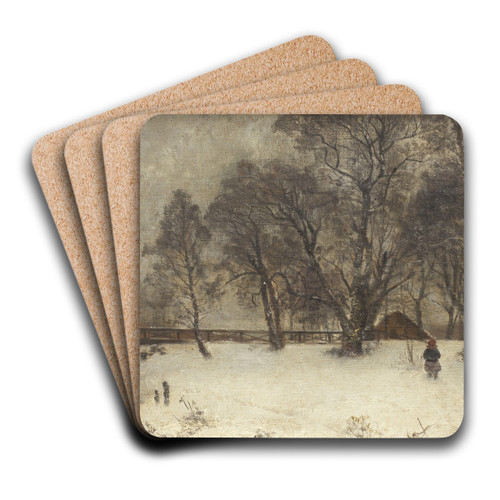 Landscape at Skedevi by Oscar Trn Art Drink Coaster set