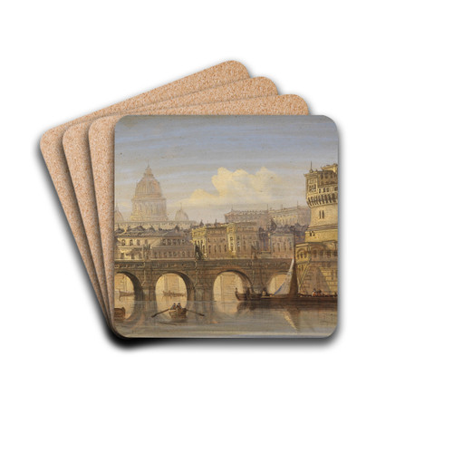 Rom Engelsburg by August Von Siegen Drink Coasters - set of 4