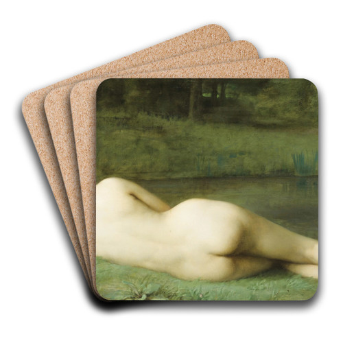 Nu tendu by Emmanuel Benner Art Drink Coaster set