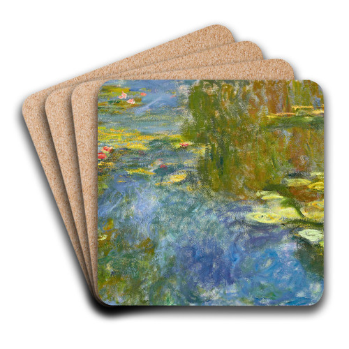Le bassin aux nymphas by Claude Monet Art Drink Coaster set