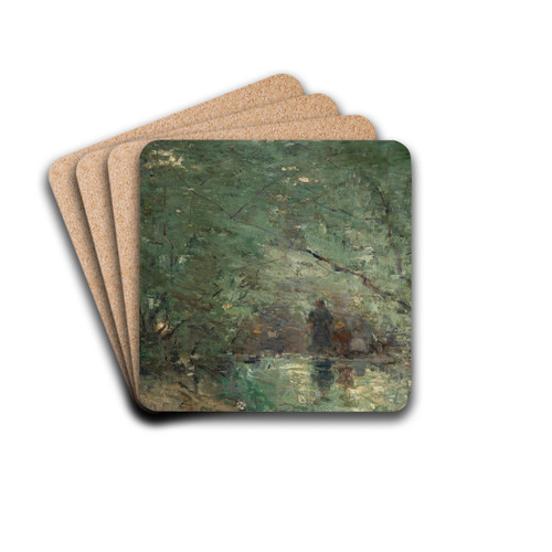 Marsh in the Sunlight by Guillaume Vogels Drink Coasters - set of 4