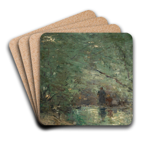 Marsh in the Sunlight by Guillaume Vogels Art Drink Coaster set