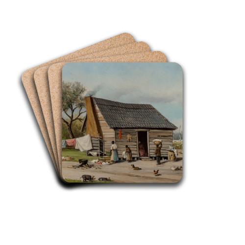 Cabin by William Aiken Walker Drink Coasters - set of 4