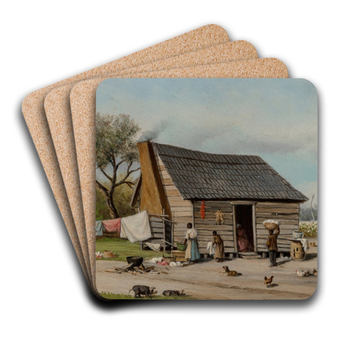 Cabin by William Aiken Walker Art Drink Coaster set