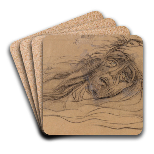 Study for 'The Dream  Paolo and Francesca' by Umberto Boccioni Art Drink Coaster set Study for 'The Dream  Paolo and Francesca' by Umberto Boccioni Art Drink Coaster set