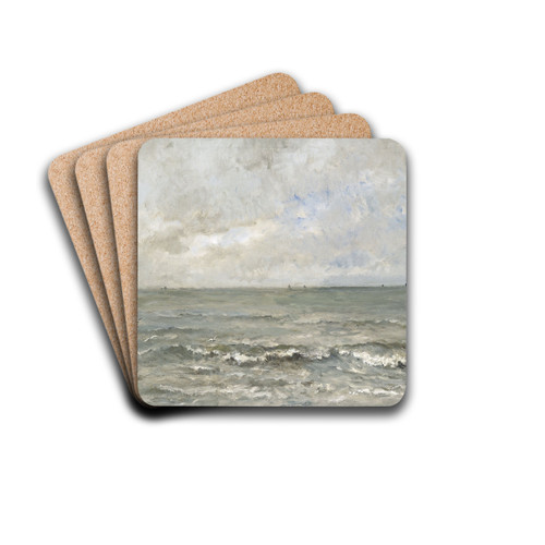 Seascape by Charles Franois Daubigny Drink Coasters - set of 4