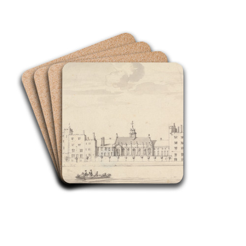 Lambeth Palace from Across the River by Thomas Preist Drink Coasters - set of 4