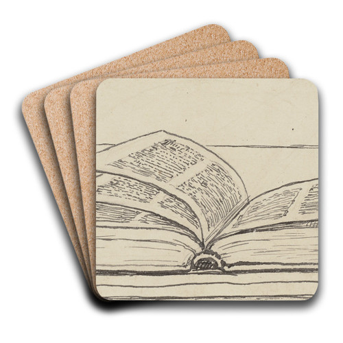 Buch by Hans Thoma Art Drink Coaster set