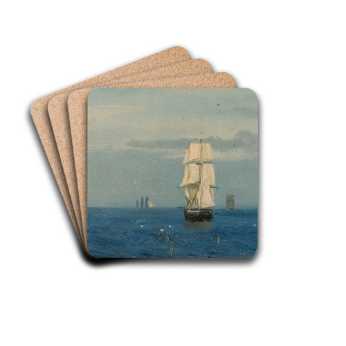Morgenstemning, Atlanterhavet by Amaldus Nielsen Drink Coasters - set of 4