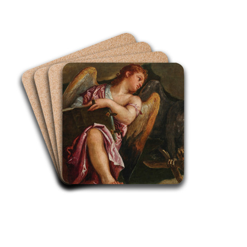 The Symbols of the Four Evangelists by Paolo Veronese Drink Coasters - set of 4