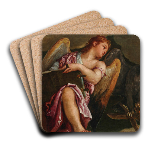 The Symbols of the Four Evangelists by Paolo Veronese Art Drink Coaster set
