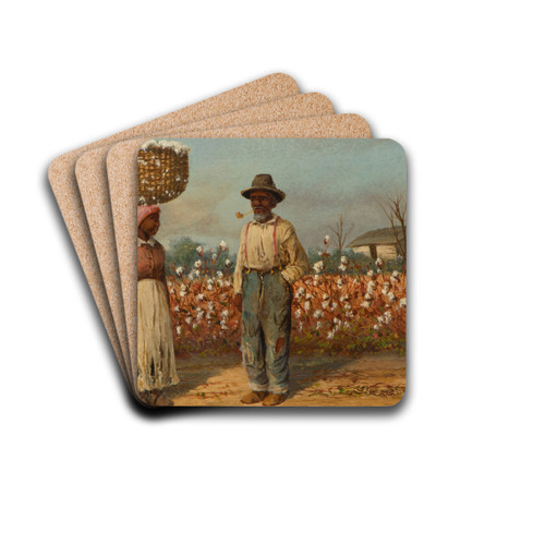Cotton Pickers by William Aiken Walker Drink Coasters - set of 4