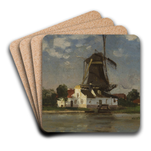 Dutch Motif by Carl Sknberg Art Drink Coaster set