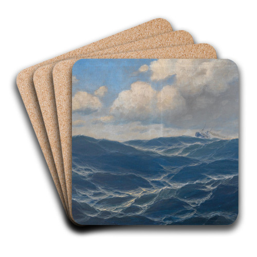 Meereslandschaft by Max Jensen Art Drink Coaster set Meereslandschaft by Max Jensen Art Drink Coaster set