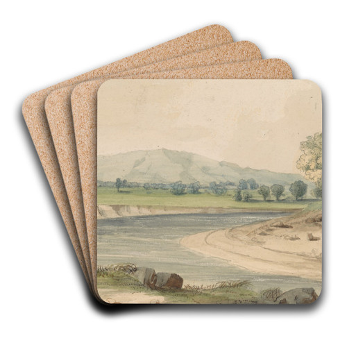 Milk River and PantherMountain by John Mix Stanley Art Drink Coaster set