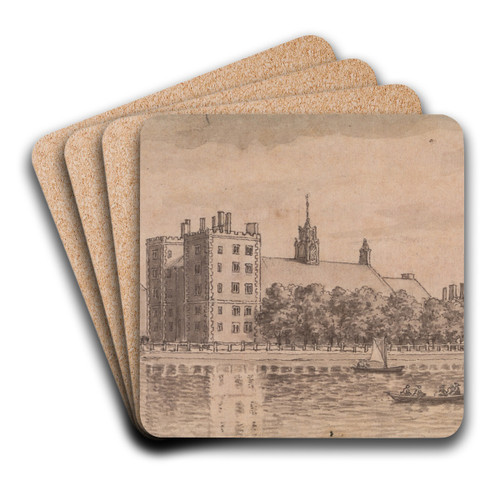 Lambeth Palace by Samuel Wale Art Drink Coaster set