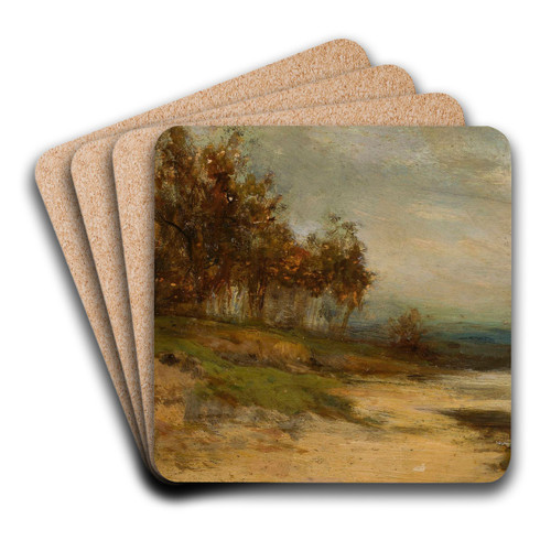 Landscape with a bunch of trees by Zygmunt Sidorowicz Art Drink Coaster set