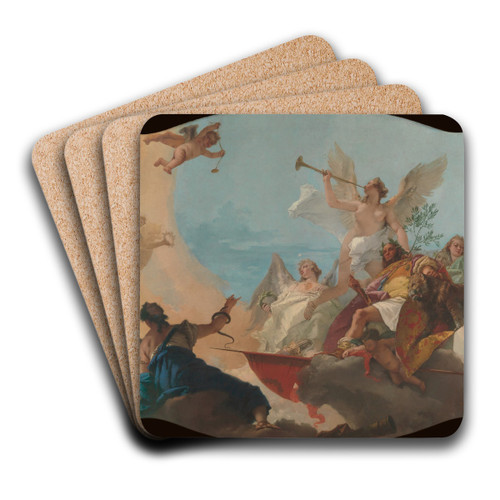The Glorification of the Barbaro Family by Giovanni Battista Tiepolo Art Drink Coaster set