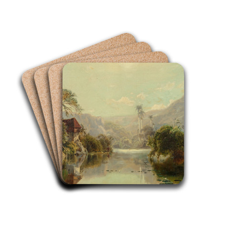 View of Cuba by Edmund Darch Lewis Drink Coasters - set of 4 View of Cuba by Edmund Darch Lewis Drink Coasters - set of 4