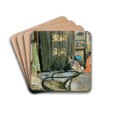 Studio of Robert F. Blum by Robert Frederick Blum Drink Coasters - set of 4