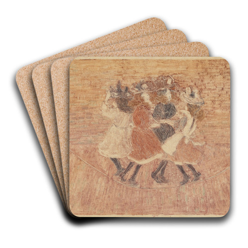 Skipping Rope by Maurice Prendergast Art Drink Coaster set
