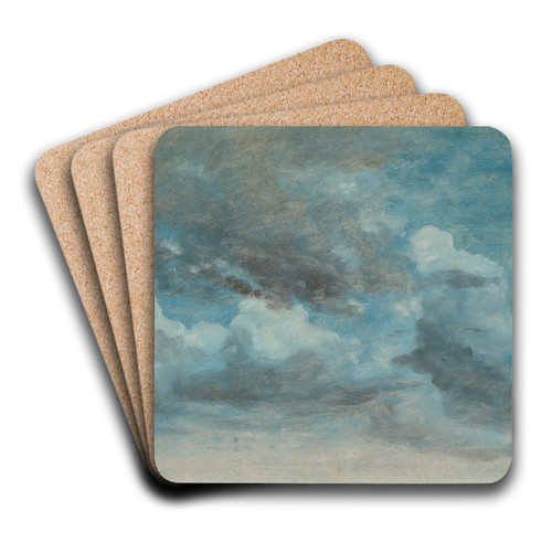 Cloud Study by Lionel Constable Art Drink Coaster set