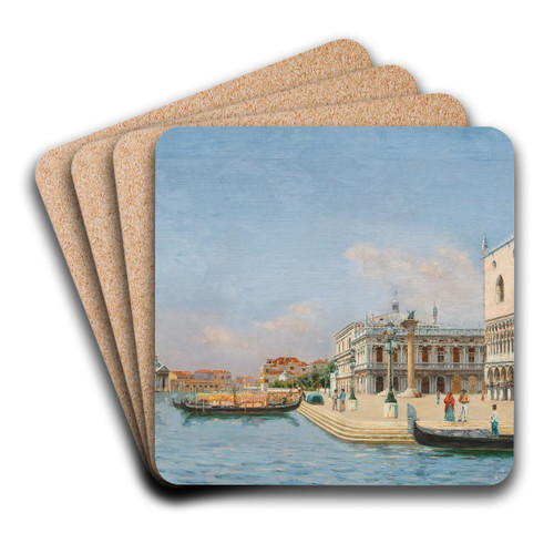 Venice, Palazzo Ducale by Luciano Contento Art Drink Coaster set