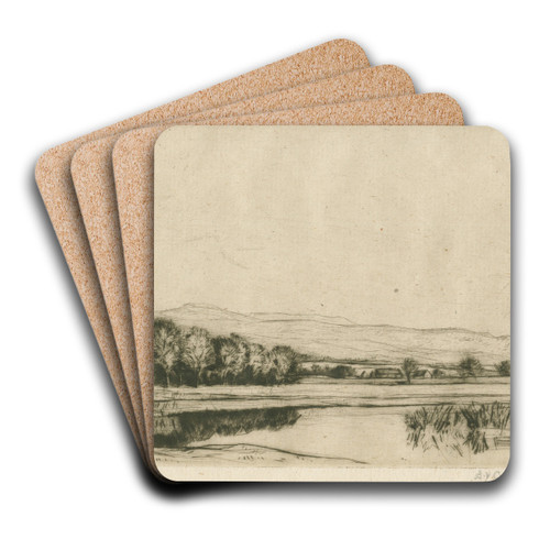 The Frews by David Young Cameron Art Drink Coaster set