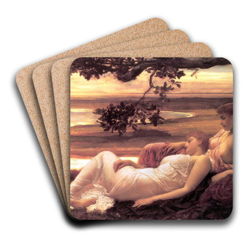 Idyll by Frederic Leighton Art Drink Coaster set