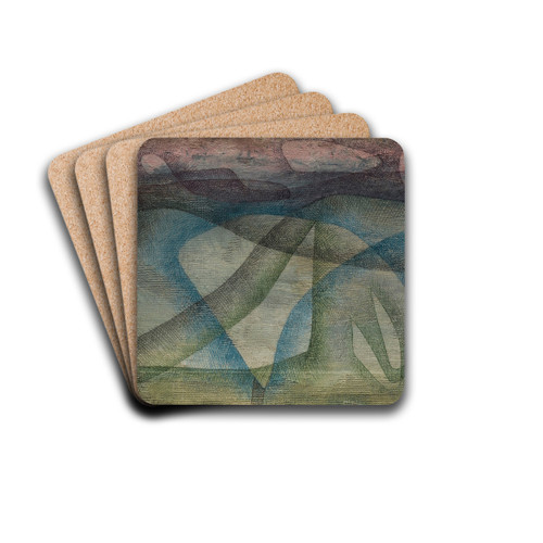 Regentag by Paul Klee Drink Coasters - set of 4