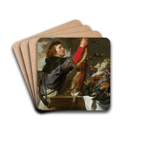 Still Life with Huntsman by Frans Snyders Drink Coasters - set of 4